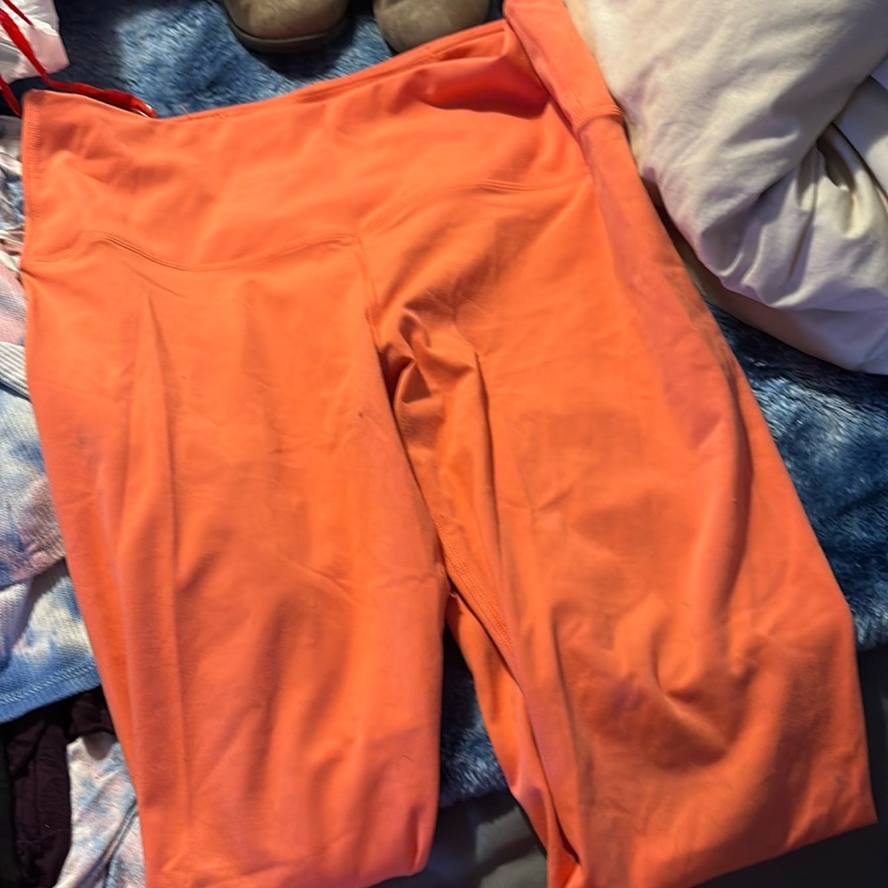 Orange leggings